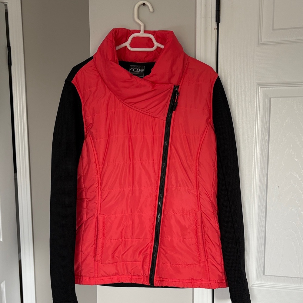 House of CB Red and Black Puffer Jacket